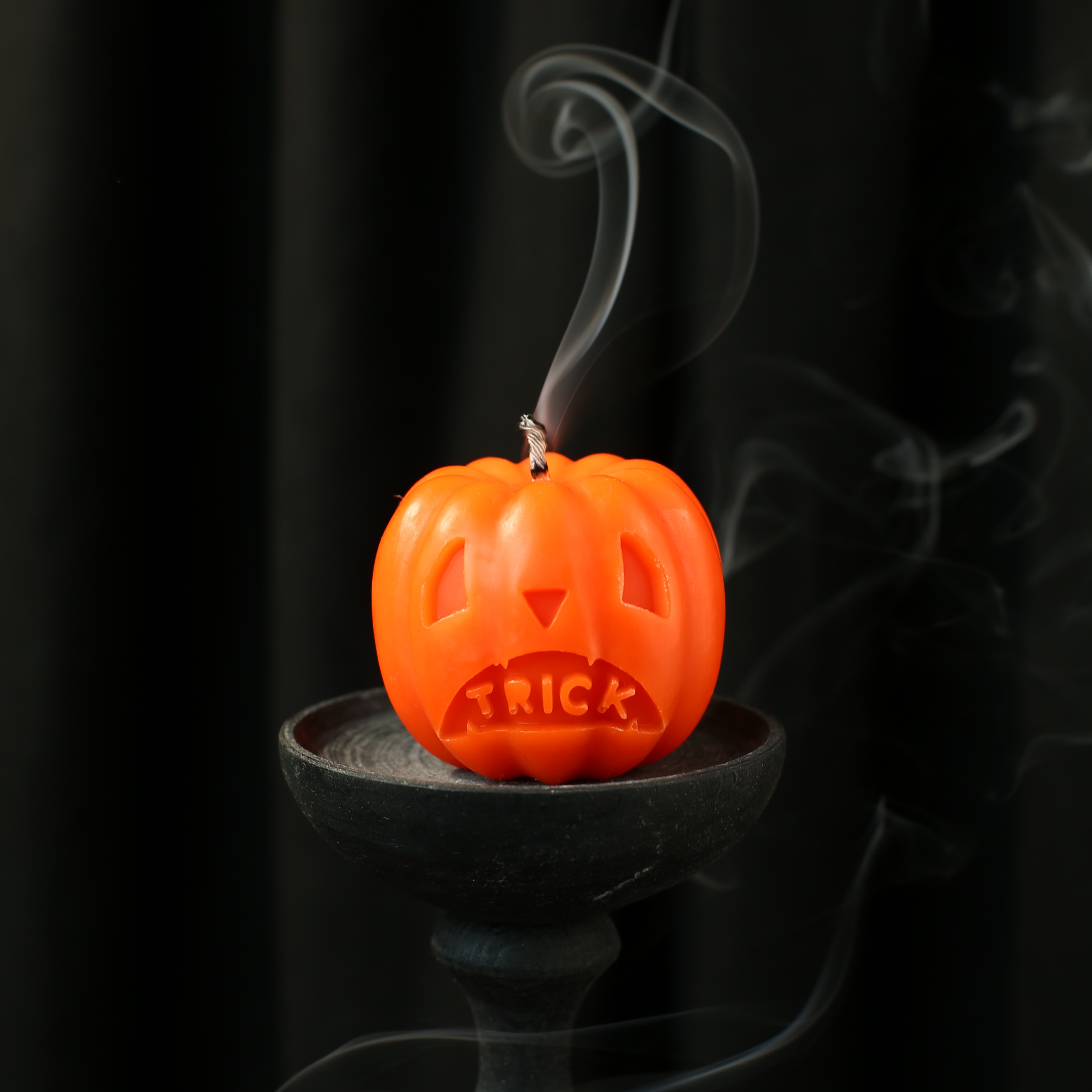 Свеча тыква Trick, свеча на Хэллоуин, трик о трит, treat or trick